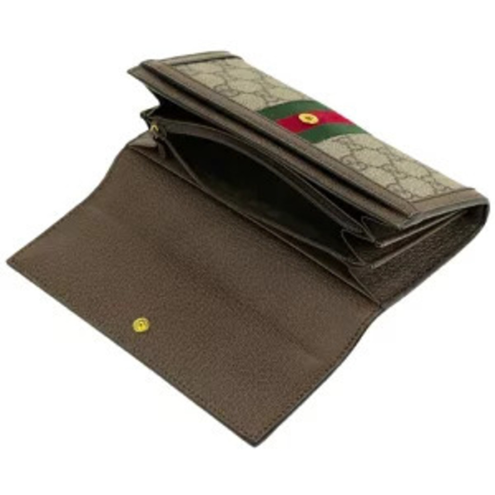 Gucci Long Wallet Ophidia Brown - Picture 2 of 4